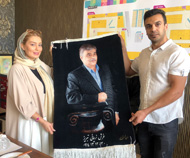 عکس و تصویر تابلو فرش دستباف فرش نریمانی خورشید تبریز ، چله ابریشم گل ابریشم و مشاهده خانم سحر قرشی