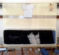 عکس بافت تابلو فرش عارف بزرگ قرن 19 در تبریز