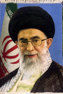 تابلو فرش دستبافت عکس رهبر کبیر انقلاب علی خامنه ای