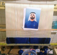 کرک و ابریشم و کارت رنگ محمد بن زاید آل نهیان بافت در گالری فرش نریمانی دستباف چله ابریشم تبریز