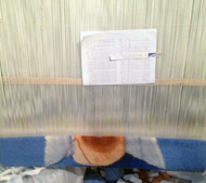 عکس تابلو فرش نفیس و بسیار زیبای محمد بن زاید آل نهیان سفارشی در حال بافت