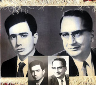 بافتن تابلو فرش دستباف سفارشی از عکس دو برادر، عکس قدیمی