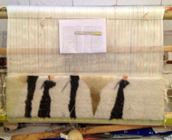 ادامه بافت تابلو فرش خواهر برادر دوقلو